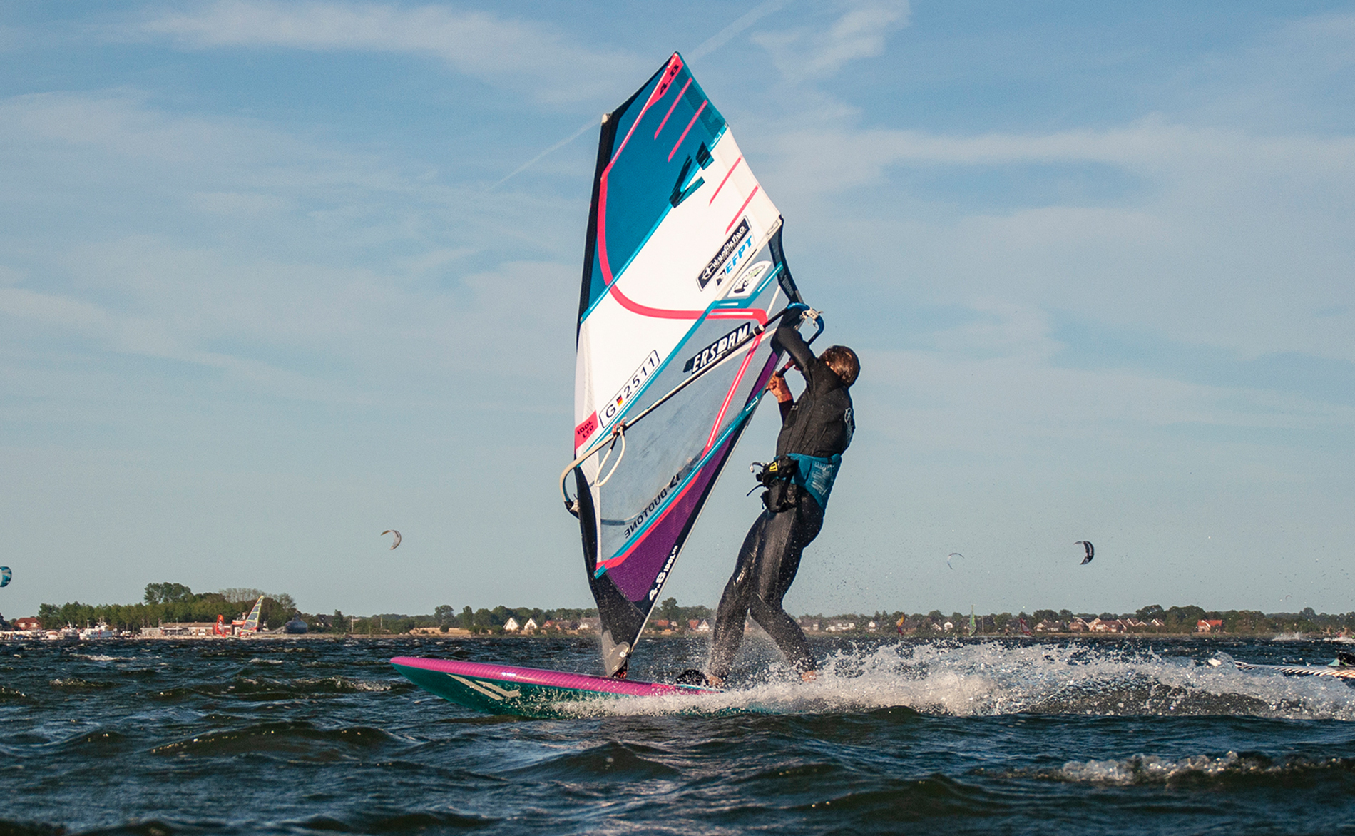 Windsurfen Freestyler Bastian Grimm in Wulfen auf Fehmarn | Segelducken