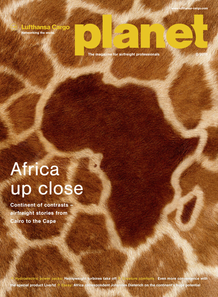 Magazin lufthansa planet titelcover giraffenfell