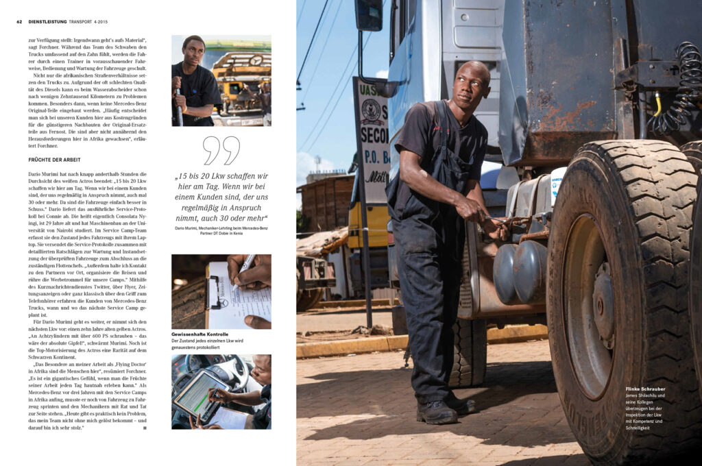 transportmagazin-titelstory-04-2015 Mechaniker in Südafrika am LKW