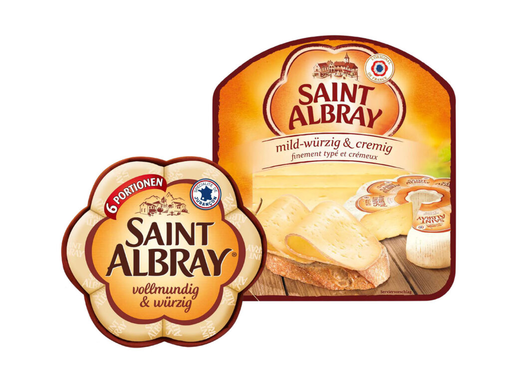Saint Albray Käse-Verpackung